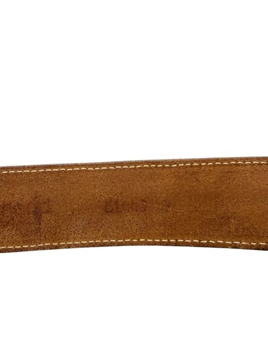 Streets Ahead Womens Statement Belt Brown Leather Silver-Tone Buckle Boho Size S main image 10